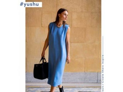 Knit modal jogging Yushu dress